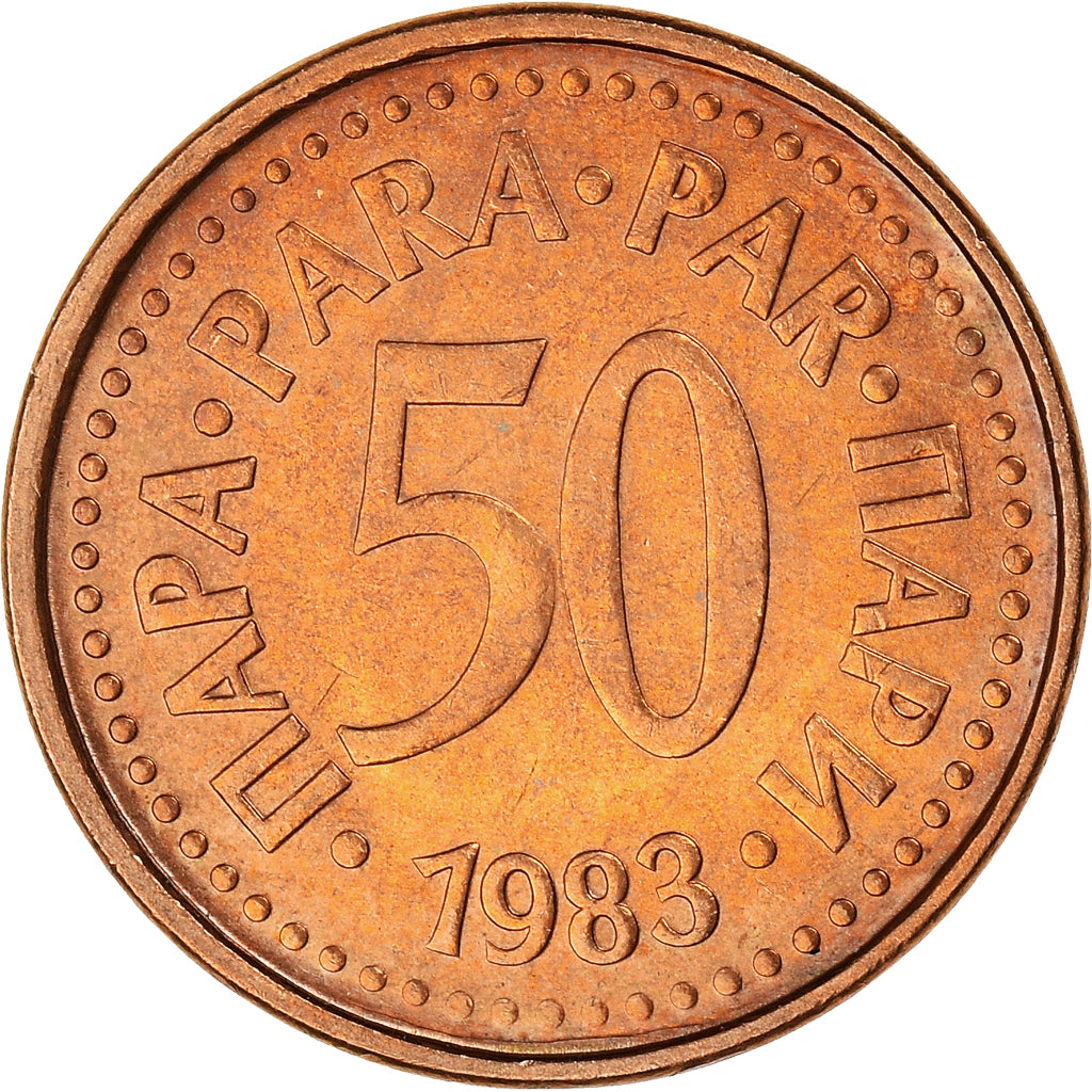 Coin, Yugoslavia, 50 Para, 1983, MS(60-62), Bronze, KM:85