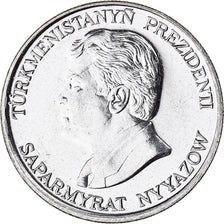 Monnaie, Turkmanistan, 50 Tenge, 1993, TTB+, Nickel plaqué acier, KM:5