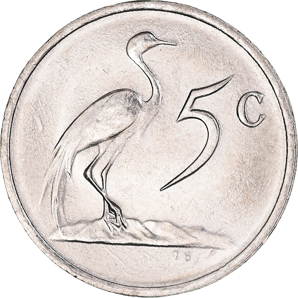 Moneta, Sudafrica, 5 Cents, 1986, SPL, Nichel, KM:84