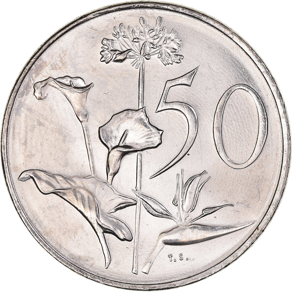 Münze, Südafrika, 50 Cents, 1986, VZ+, Nickel, KM:87