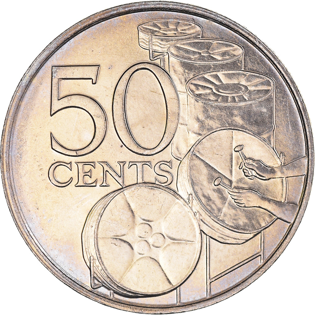 Münze, TRINIDAD & TOBAGO, 50 Cents, 1978, Proof, UNZ, Kupfer-Nickel, KM:33