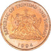 Coin, TRINIDAD & TOBAGO, Cent, 1994, MS(63), Bronze, KM:29