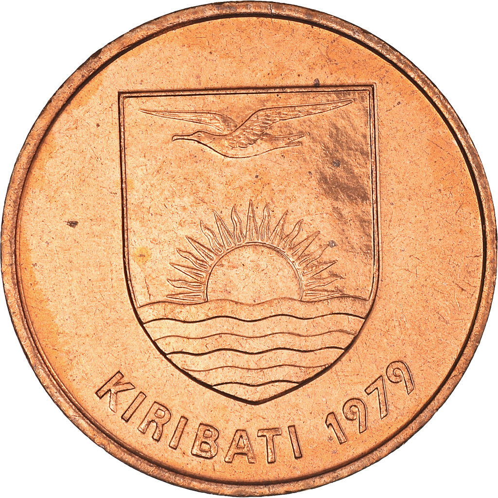 Coin, Kiribati, 2 Cents, 1979, British Royal Mint, AU(50-53), Bronze, KM:2