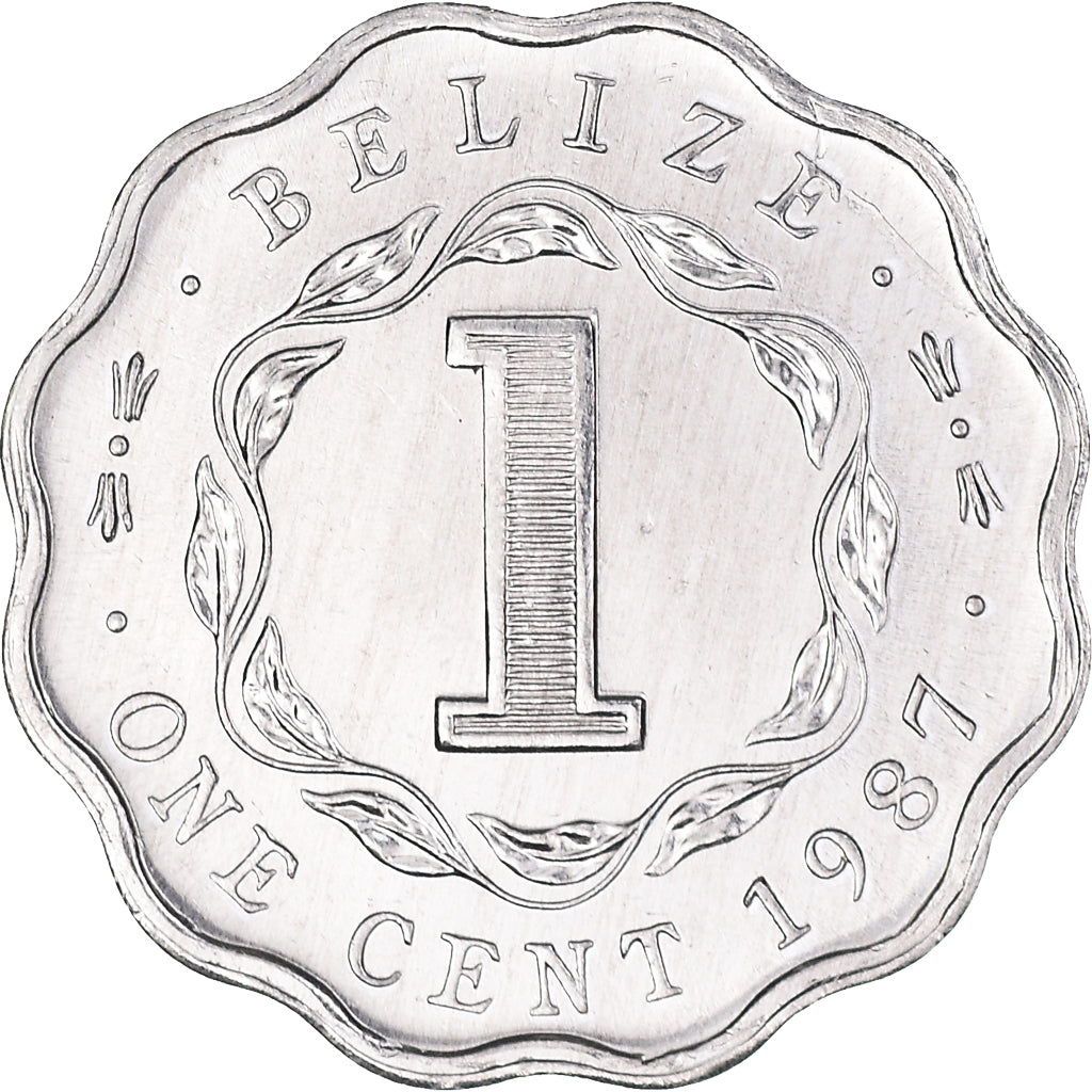 Moneda, Belice, Cent, 1987, SC, Aluminio, KM:33a