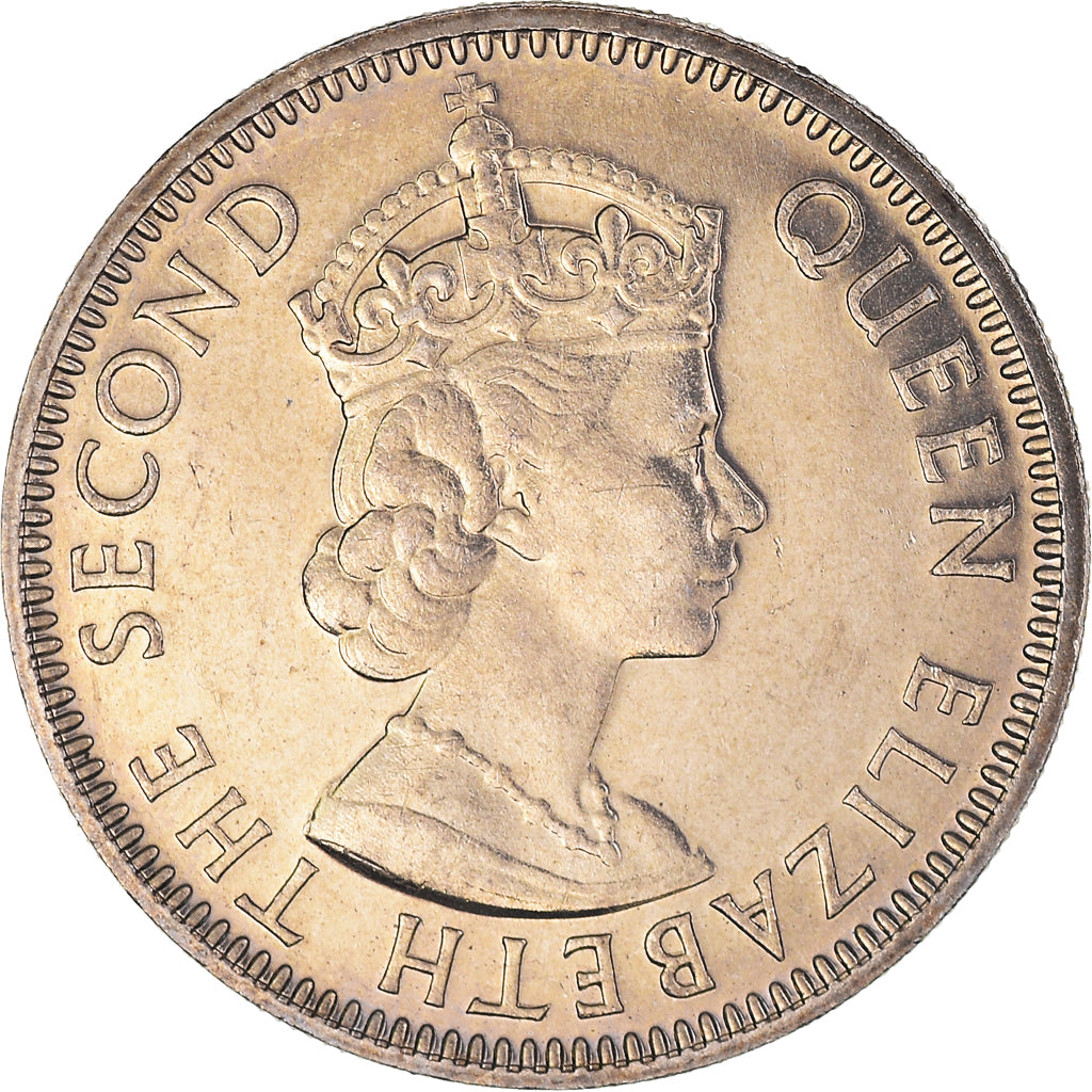 Coin, Belize, 25 Cents, 1987, MS(63), Copper-nickel, KM:36