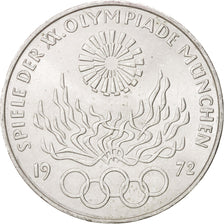Moneta, Niemcy - RFN, 10 Mark, 1972, Munich, MS(63), Srebro, KM:135