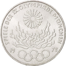 Coin, GERMANY - FEDERAL REPUBLIC, 10 Mark, 1972, Munich, MS(63), Silver, KM:135
