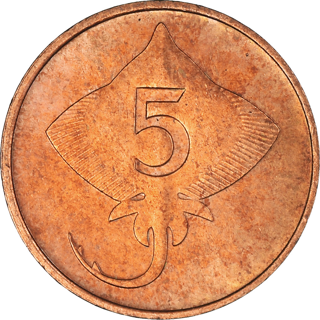 Coin, Iceland, 5 Aurar, 1981, AU(55-58), Bronze, KM:24