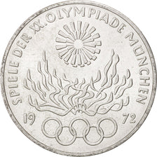 Coin, GERMANY - FEDERAL REPUBLIC, 10 Mark, 1972, Hamburg, MS(63), Silver, KM:135