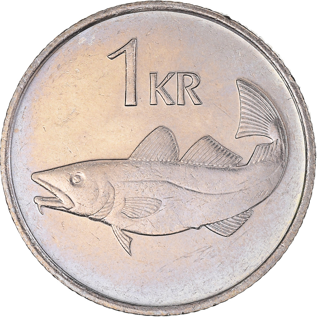 Moneda, Islandia, Krona, 1984, EBC, Cobre - níquel, KM:27