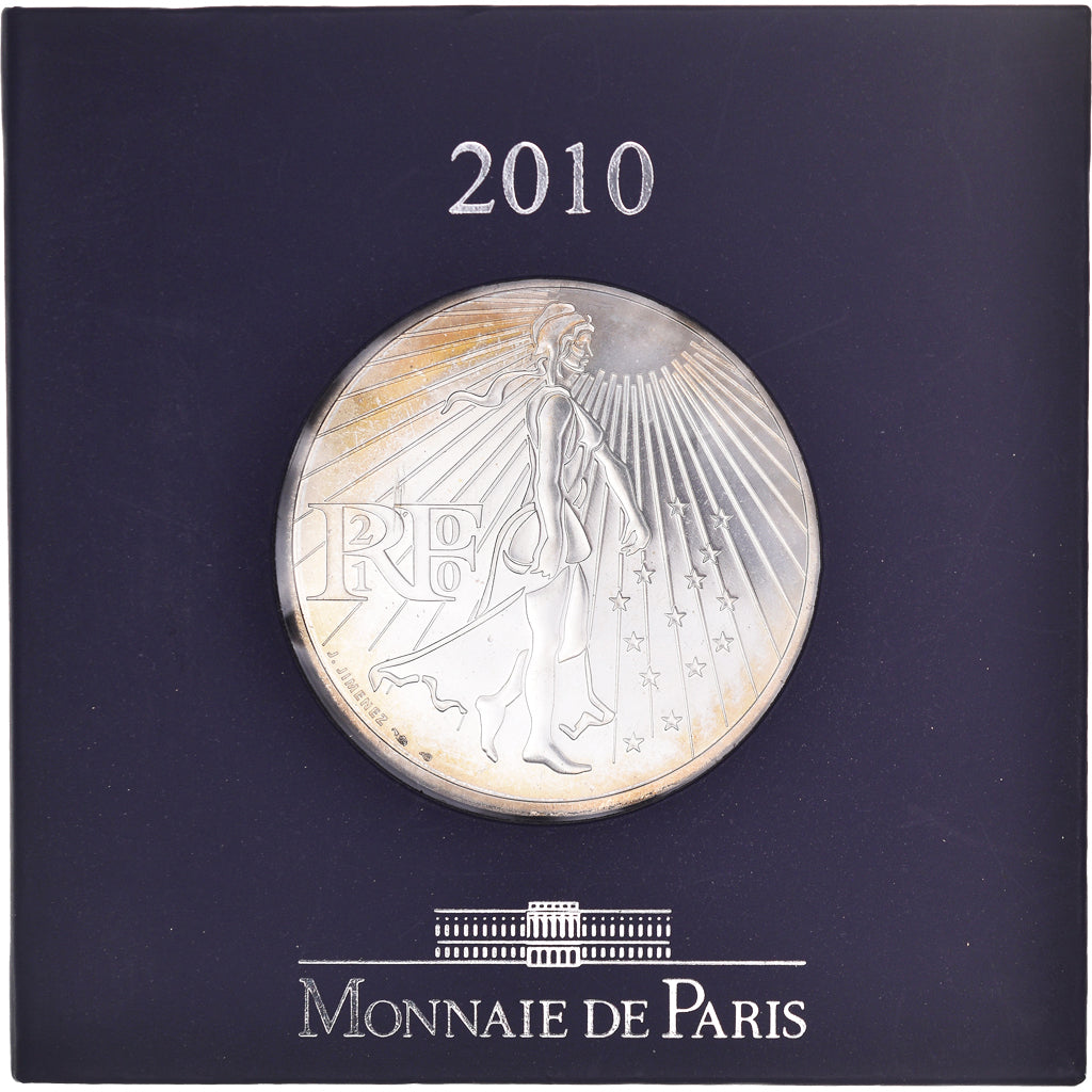France, Semeuse, 50 Euro, 2010, Paris, MS(63), Silver, KM:1644