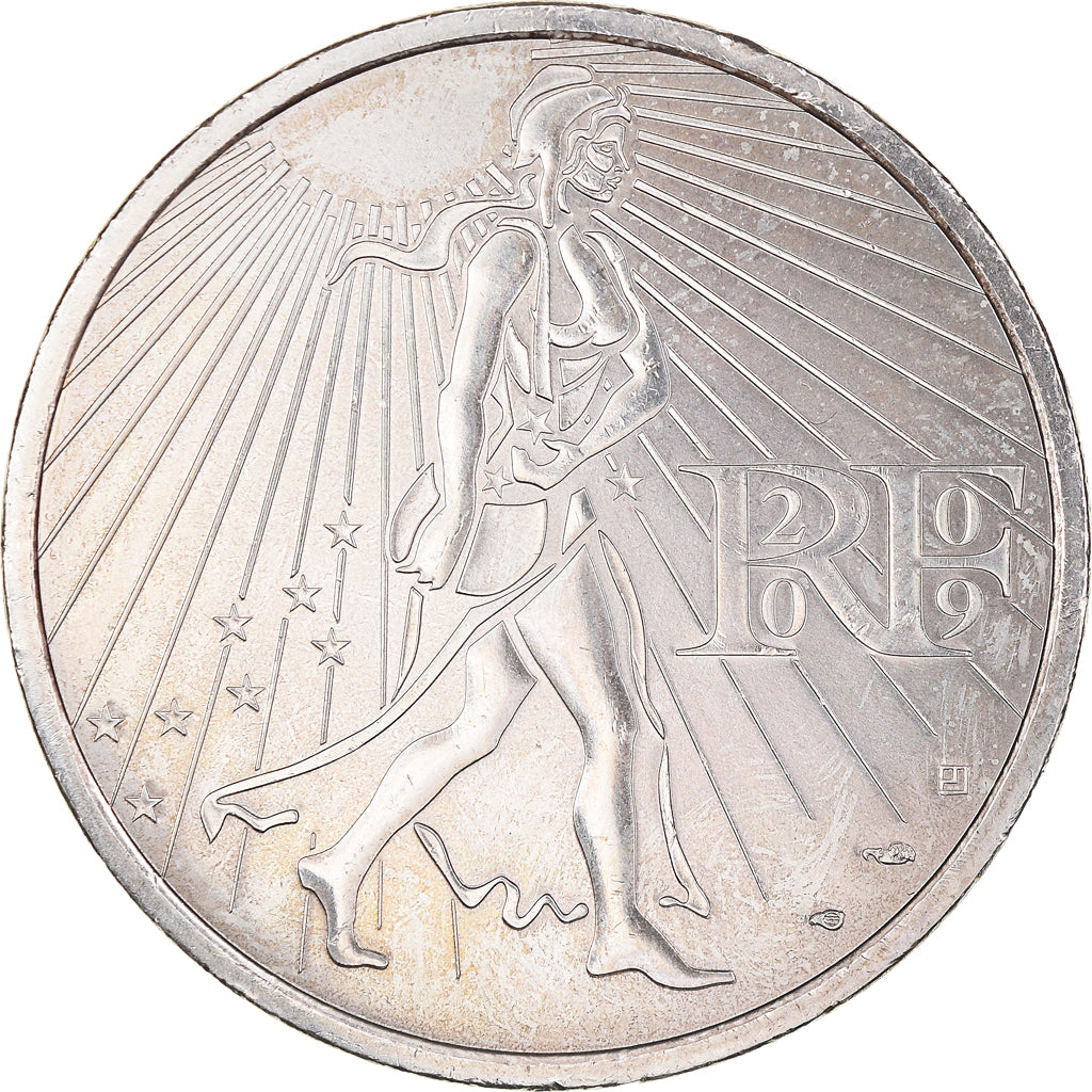 France, 25 Euro, 2009, MS(63), Silver, Gadoury:EU338, KM:1581