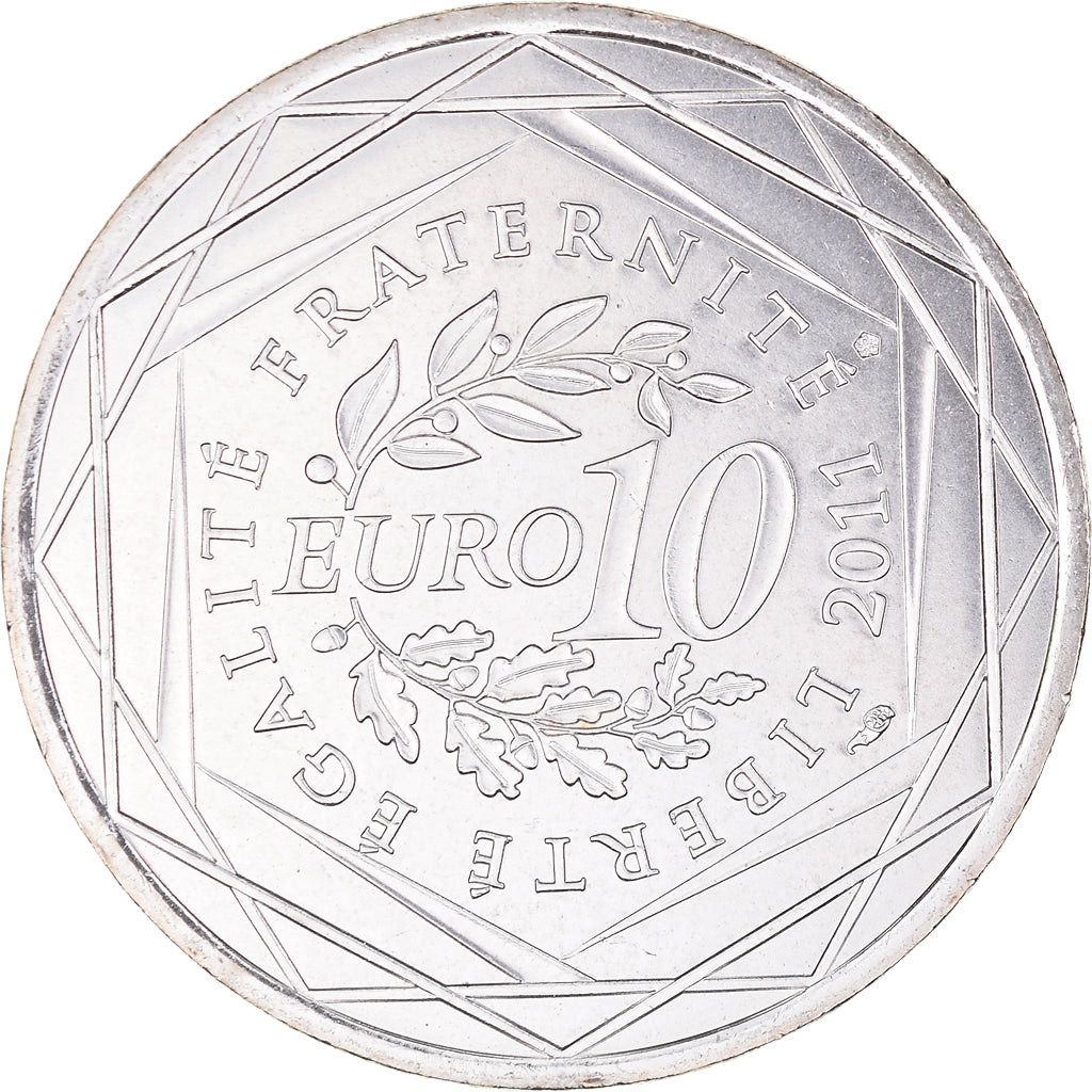 Francia, 10 Euro, 2011, Paris, Pays De La Loire, SPL+, Argento, KM:1746