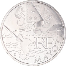 France, 10 Euro, Mayotte, 2011, Paris, MS(63), Silver, KM:1726