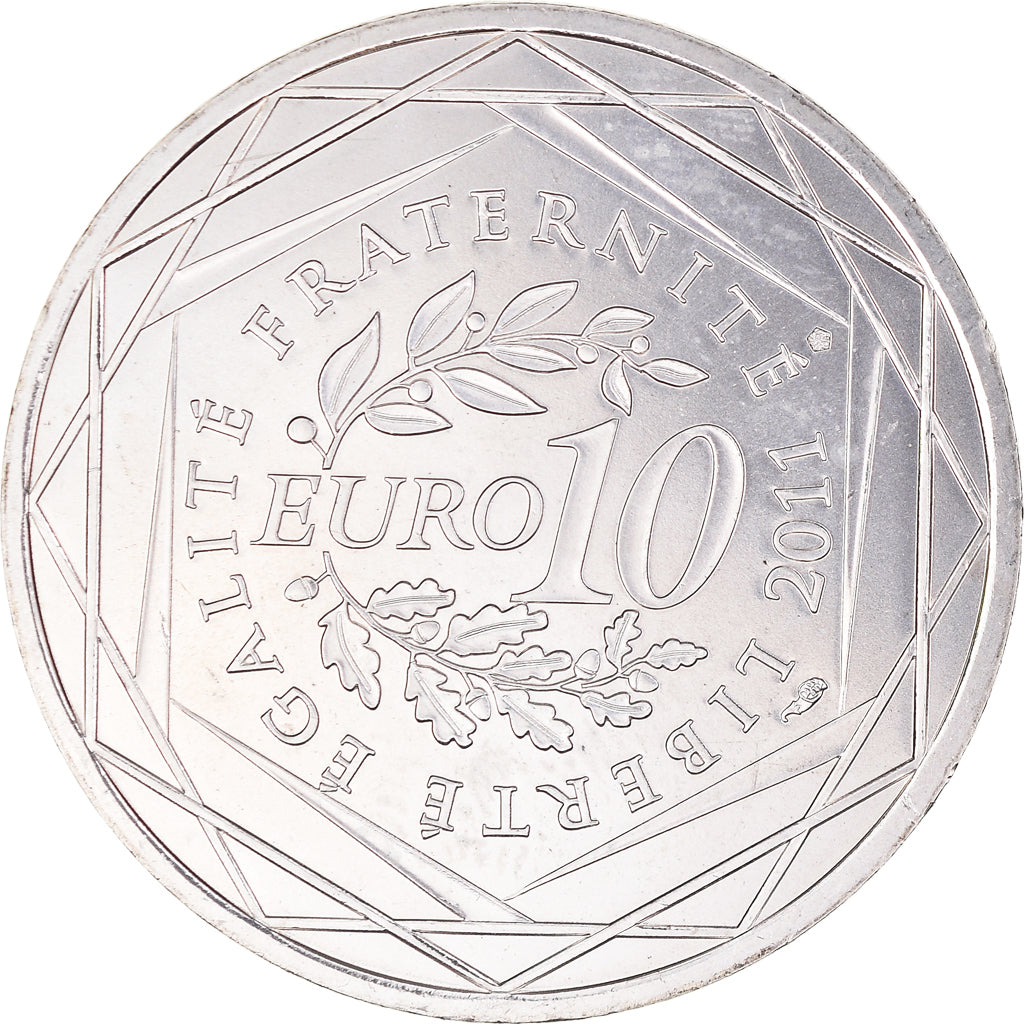 France, 10 Euro, Mayotte, 2011, Paris, MS(63), Silver, KM:1726