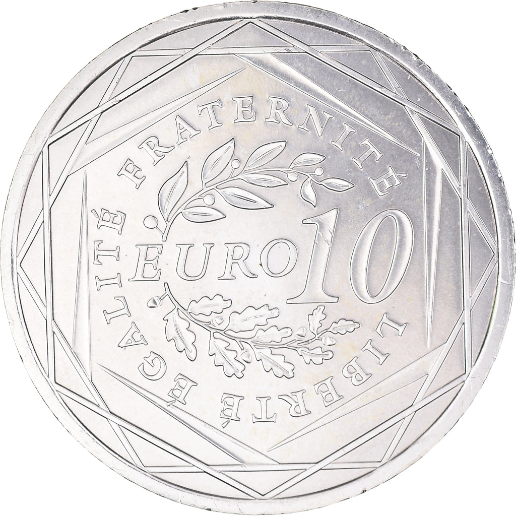 Francja, 10 Euro, 2009, MS(63), Srebro, Gadoury:EU337, KM:1580