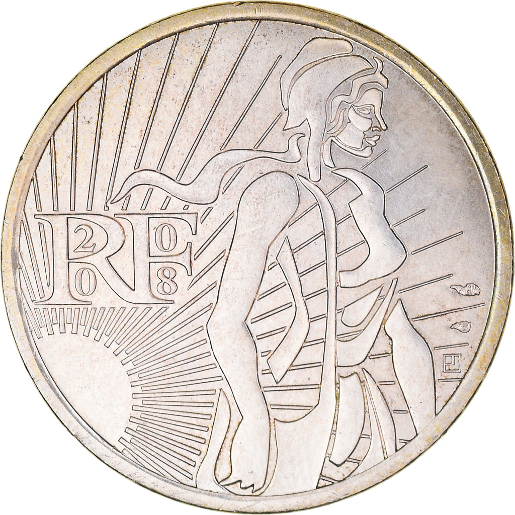 Francja, 5 Euro, 2008, AU(55-58), Srebro, Gadoury:EU287, KM:1534