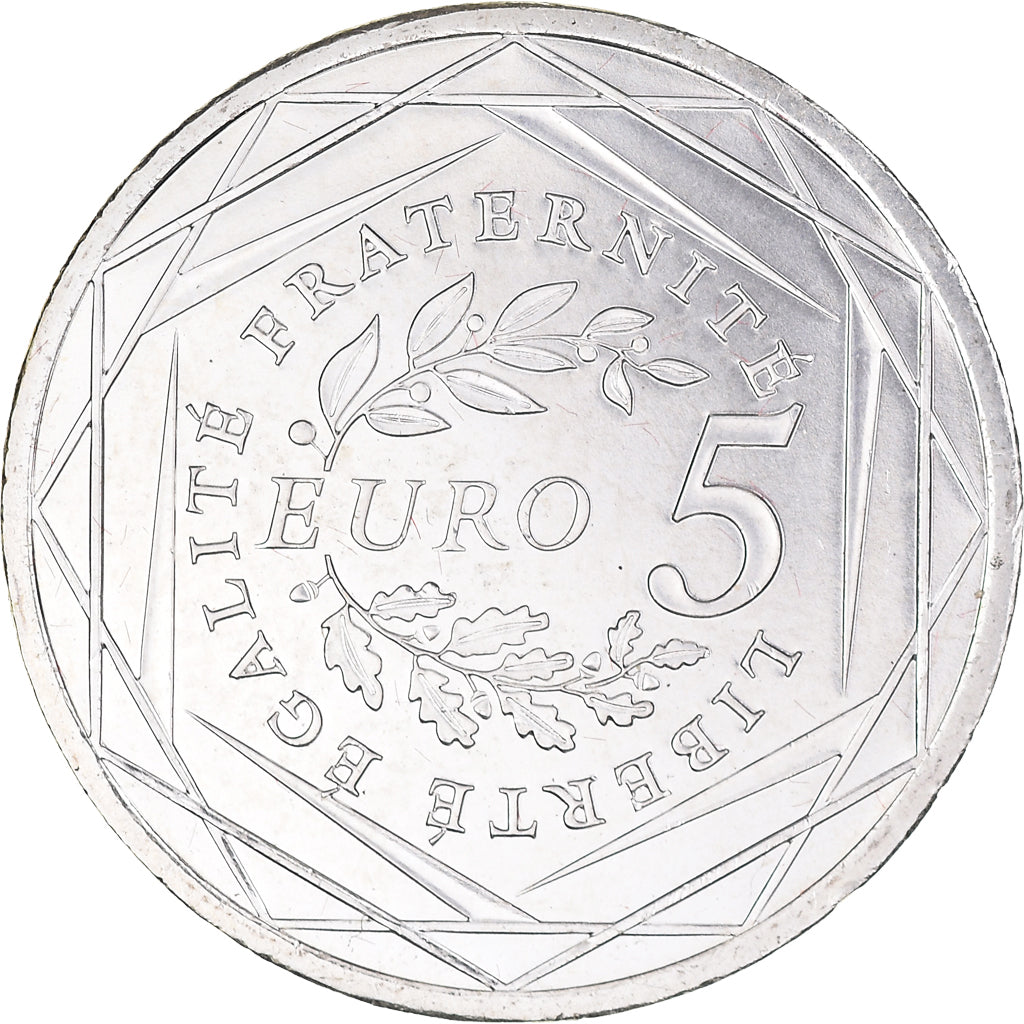 Francia, 5 Euro, 2008, SPL+, Argento, Gadoury:EU287, KM:1534
