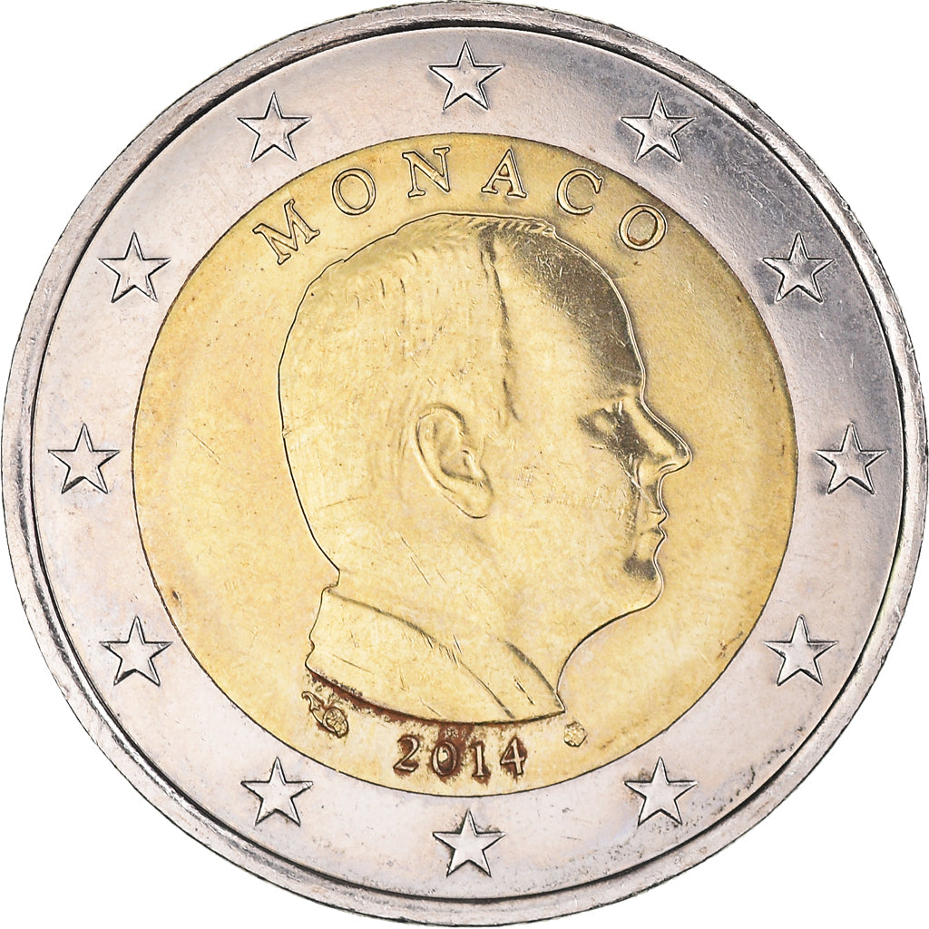 Monaco, 2 Euro, 2014, EF(40-45), Bi-Metallic, Gadoury:MC 195, KM:New