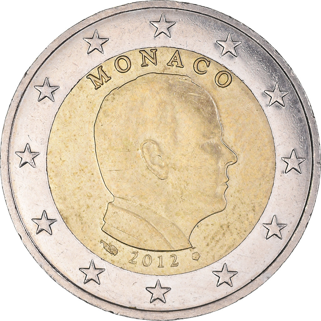 Monaco, 2 Euro, Prince Albert, 2012, Paris, AU(50-53), Bi-Metallic, KM:195