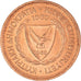 Monnaie, Chypre, 5 Mils, 1980, SPL+, Bronze, KM:39