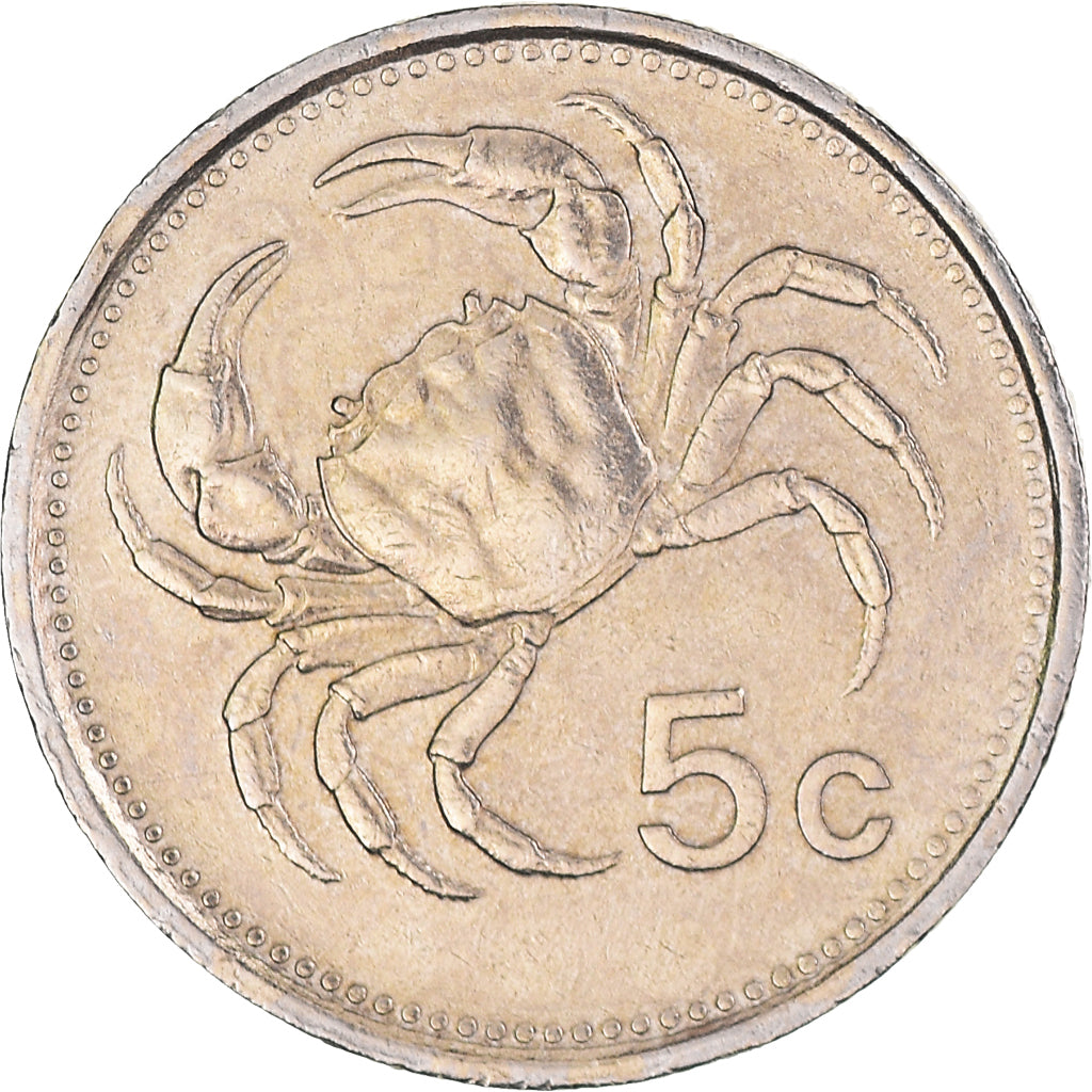 Moeda, Malta, 5 Cents, 1986, AU(50-53), Cobre-níquel, KM:77