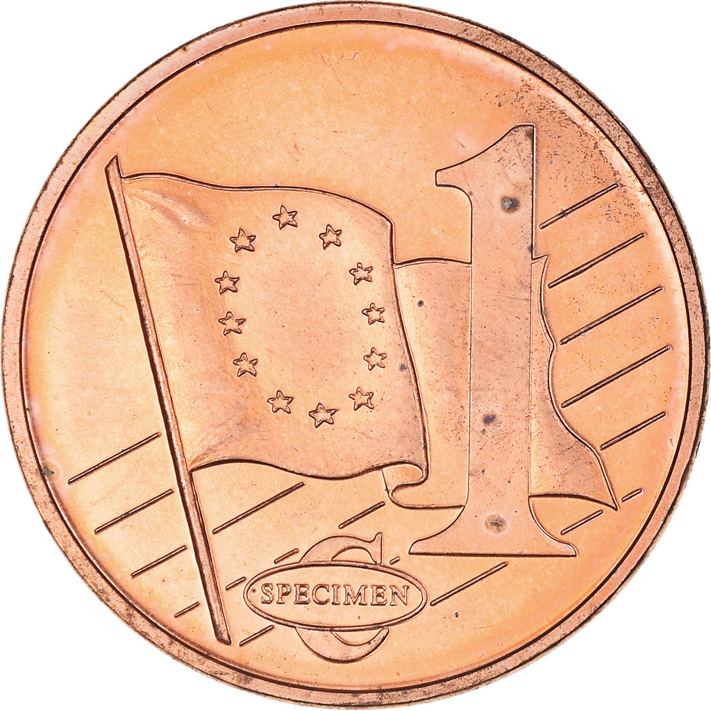 Denmark, Euro Cent, 2002, unofficial private coin, MS(60-62), Copper Plated