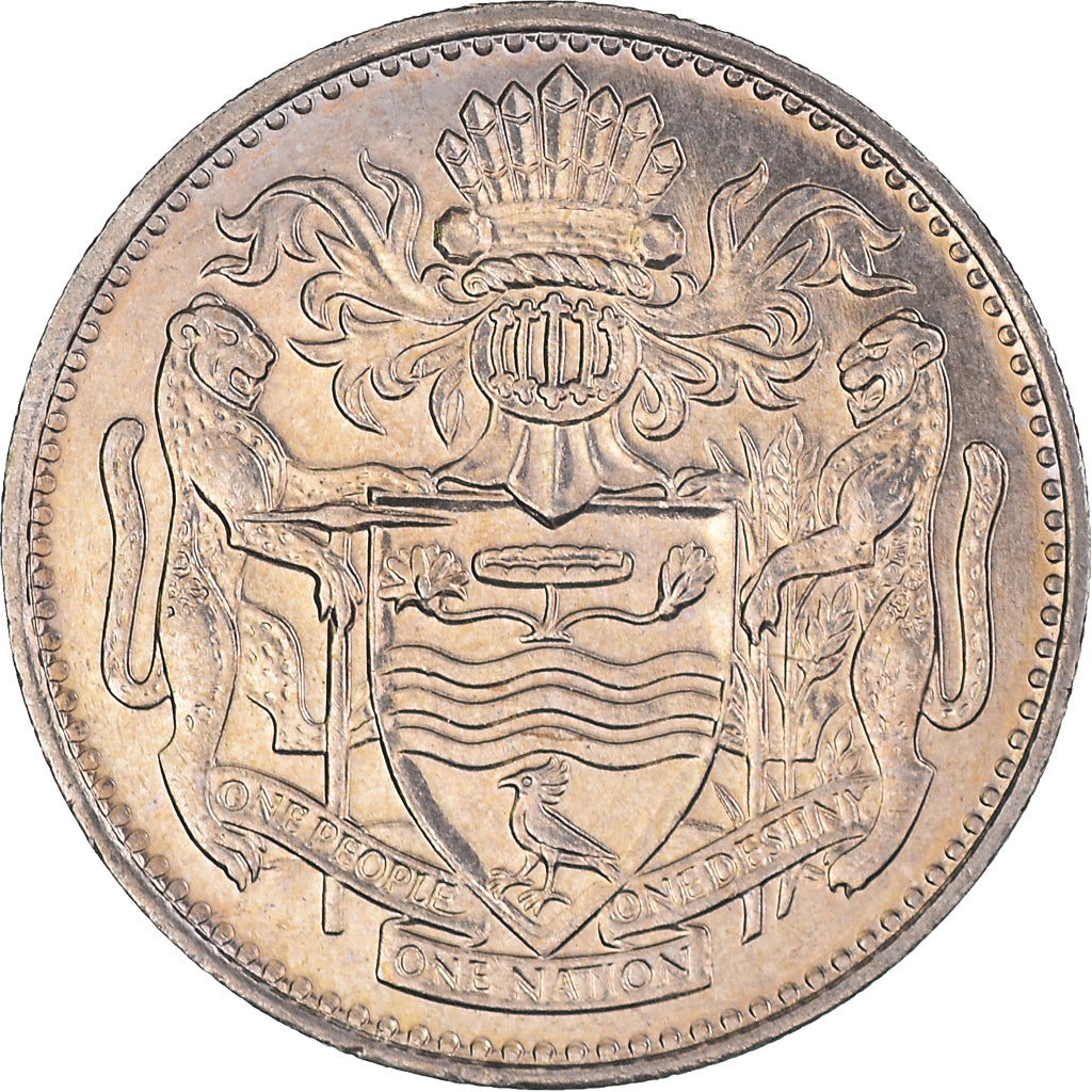 Coin, Guyana, 25 Cents, 1989, MS(60-62), Copper-nickel, KM:34