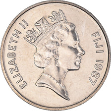 Coin, Fiji, 10 Cents, 1987, MS(63), Cupronickel