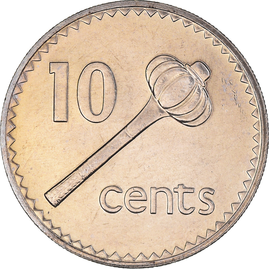 Coin, Fiji, 10 Cents, 1987, MS(63), Cupronickel