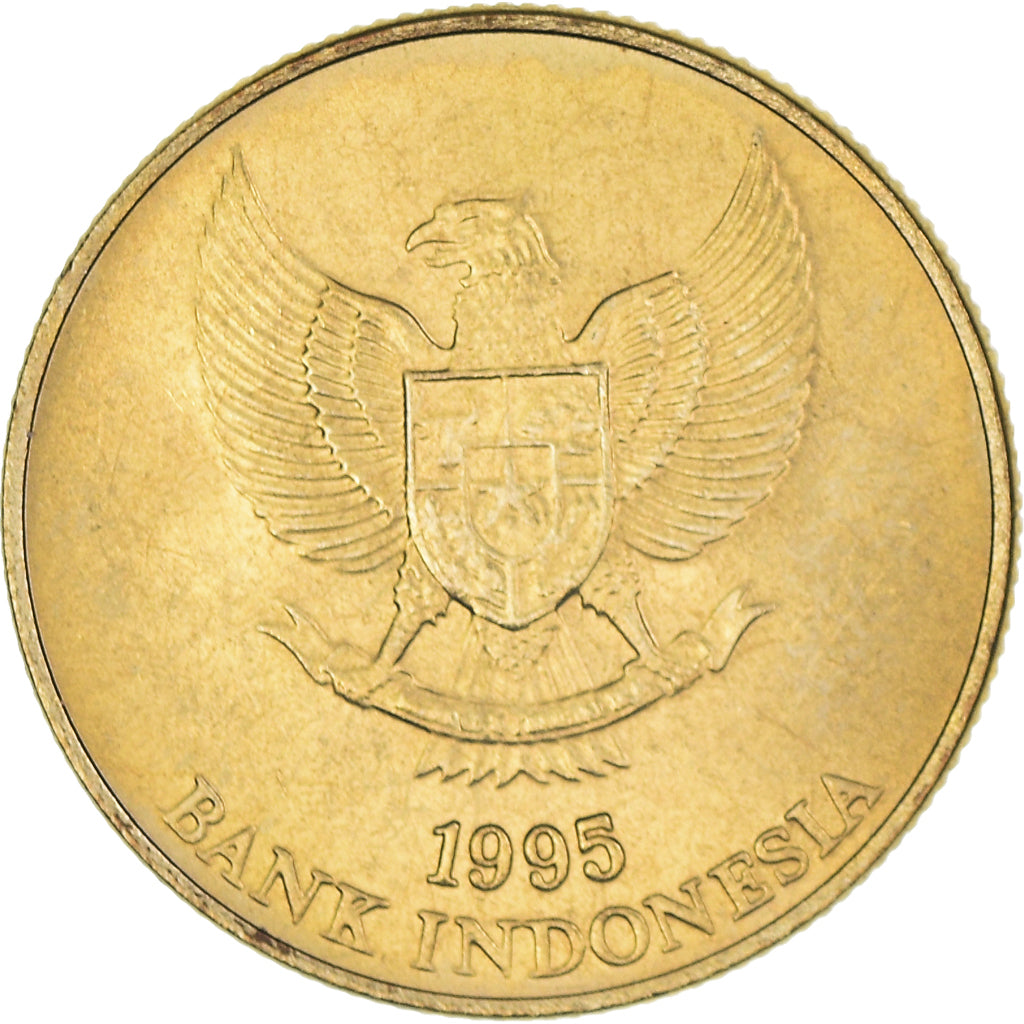 Coin, Indonesia, 50 Rupiah, 1995, MS(60-62), Aluminum-Bronze, KM:52