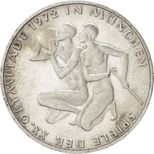 Coin, GERMANY - FEDERAL REPUBLIC, 10 Mark, 1972, Karlsruhe, MS(63), Silver
