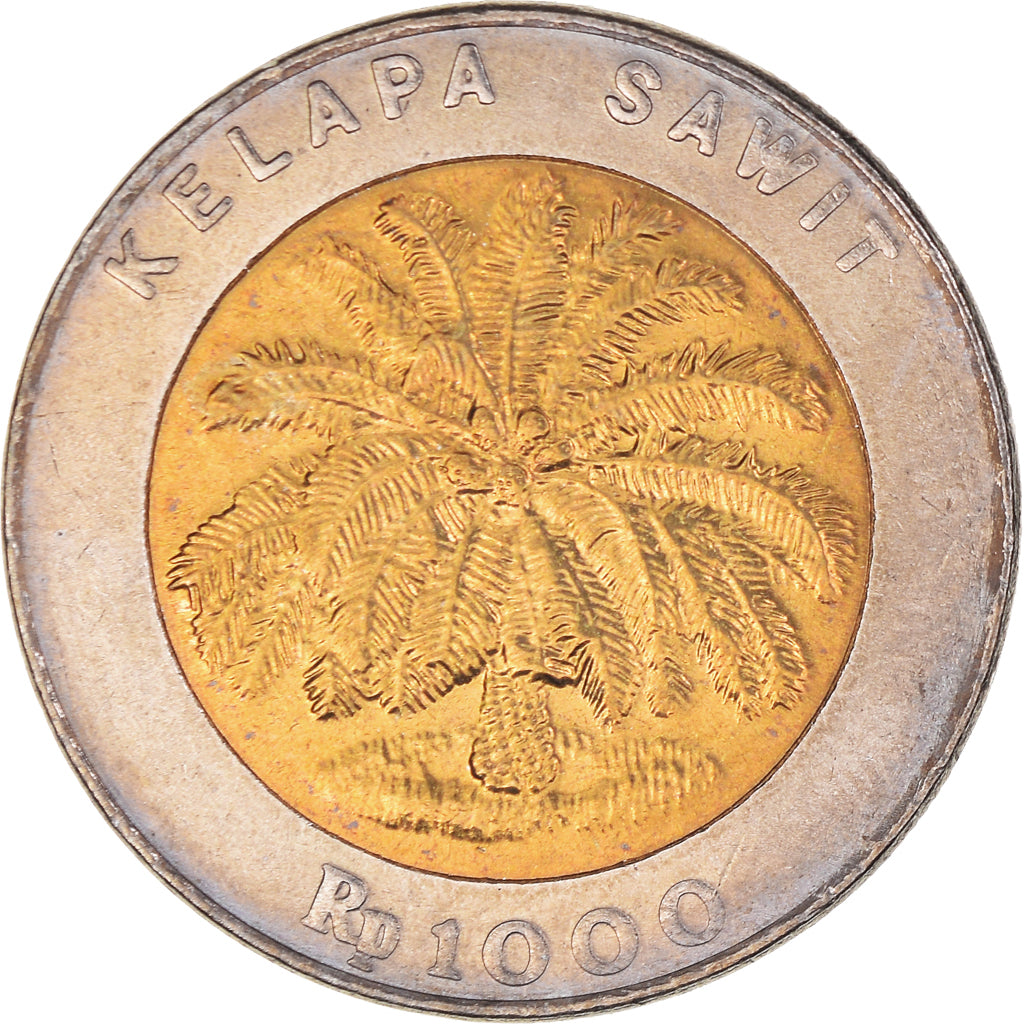 Moneta, Indonesia, 1000 Rupiah, 1995, SPL, Bi-metallico, KM:56