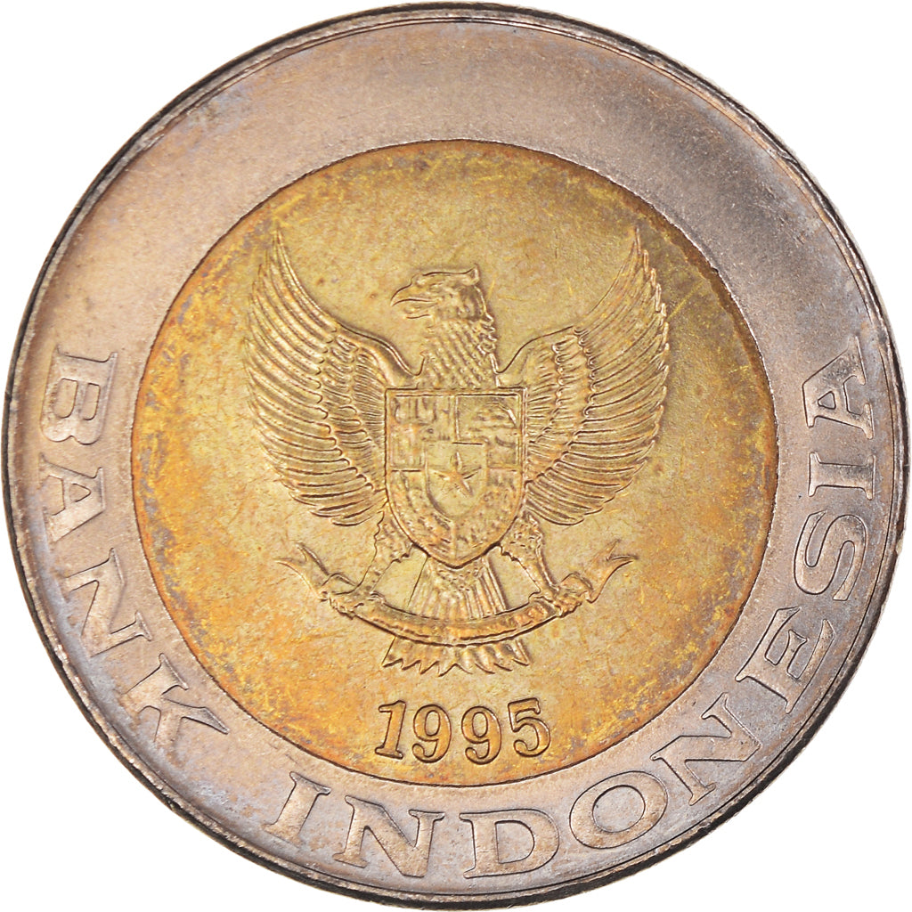 Moneta, Indonesia, 1000 Rupiah, 1995, SPL, Bi-metallico, KM:56