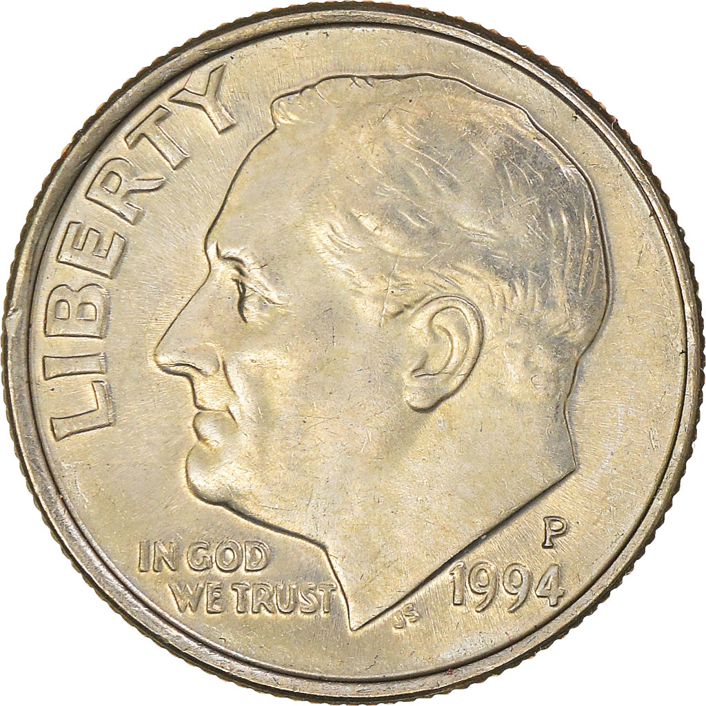 Munten, Verenigde Staten, Roosevelt Dime, Dime, 1994, U.S. Mint, Philadelphia