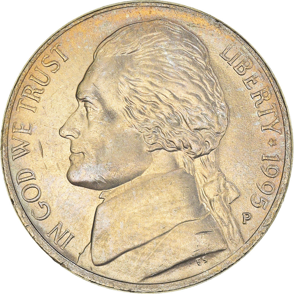 Munten, Verenigde Staten, 5 Cents, 1995, Philadelphia, PR+, Cupro-nikkel