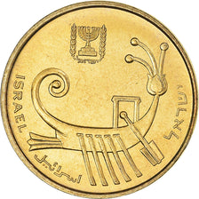 Coin, Israel, Agora, 1988, Jerusalem, MS(64), Aluminum-Bronze, KM:156