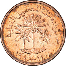 Münze, United Arab Emirates, Fils, 1988, VZ, Bronze, KM:1