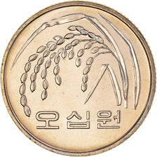 Moneta, COREA DEL SUD, 50 Won, 1987, SPL-, Rame-nichel-zinco, KM:34