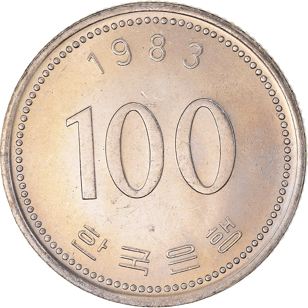 Coin, KOREA-SOUTH, 100 Won, 1983, MS(63), Copper-nickel, KM:35.1