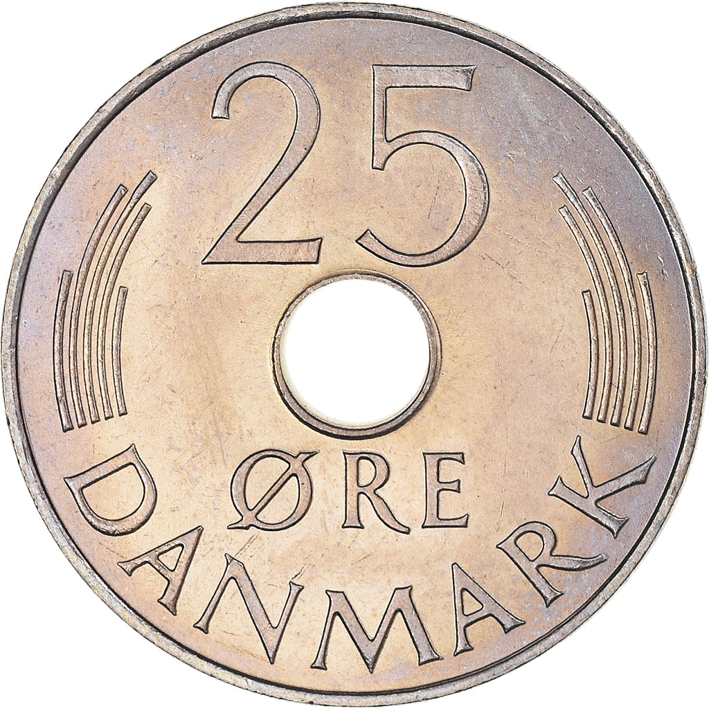 Monnaie, Danemark, Margrethe II, 25 Öre, 1979, Copenhagen, SPL+, Cupro-nickel