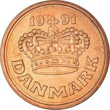Moneta, Danimarca, Margrethe II, 50 Öre, 1991, Brondby, SPL, Bronzo, KM:866.2