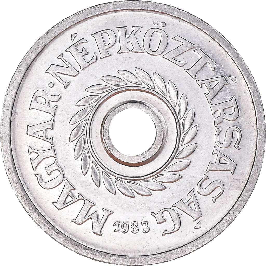 Monnaie, Hongrie, 2 Filler, 1983, Budapest, SPL, Aluminium, KM:546