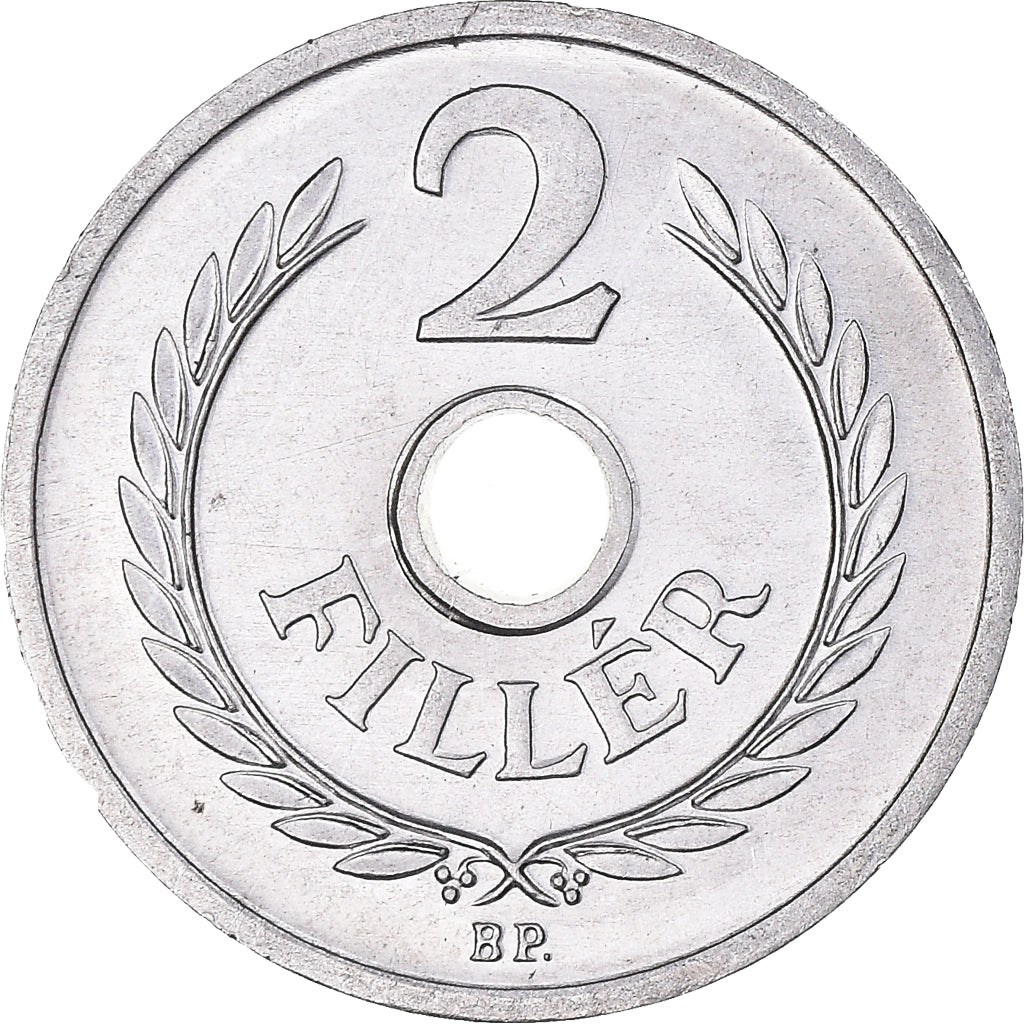 Monnaie, Hongrie, 2 Filler, 1983, Budapest, SPL, Aluminium, KM:546