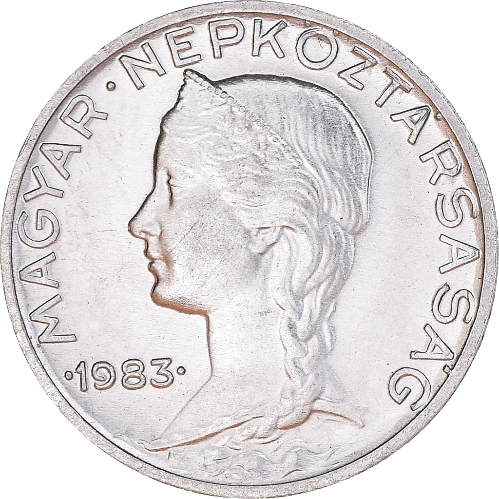 Coin, Hungary, 5 Filler, 1983, Budapest, MS(63), Aluminum, KM:549
