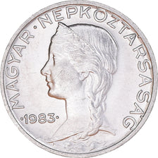 Coin, Hungary, 5 Filler, 1983, Budapest, MS(63), Aluminum, KM:549