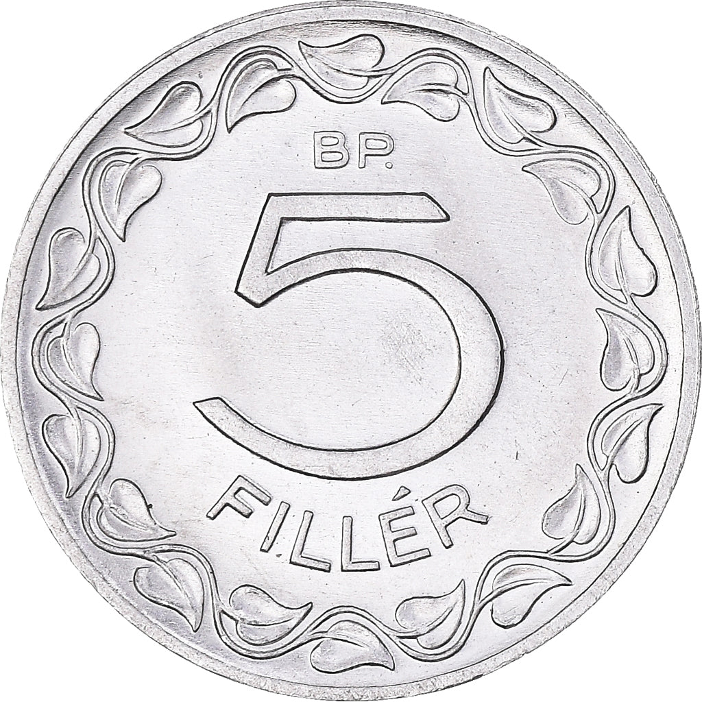 Coin, Hungary, 5 Filler, 1983, Budapest, MS(63), Aluminum, KM:549