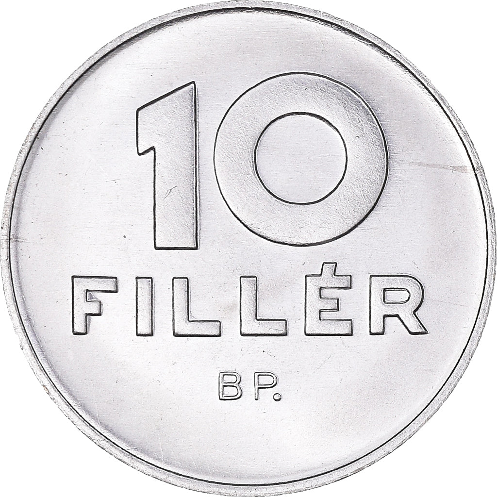 Moneta, Węgry, 10 Filler, 1983, Budapest, MS(63), Aluminium, KM:572