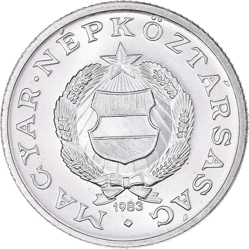 Coin, Hungary, Forint, 1983, MS(64), Aluminum, KM:575