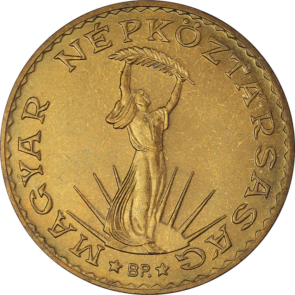 Coin, Hungary, 10 Forint, 1983, MS(60-62), Aluminum-Bronze, KM:636